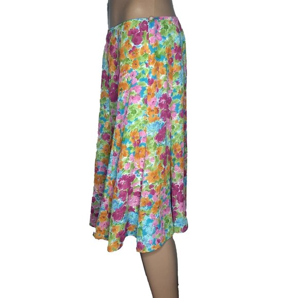 Emma & James Reversible Floral Polka Dot Skirt 12 - Picture 4 of 11